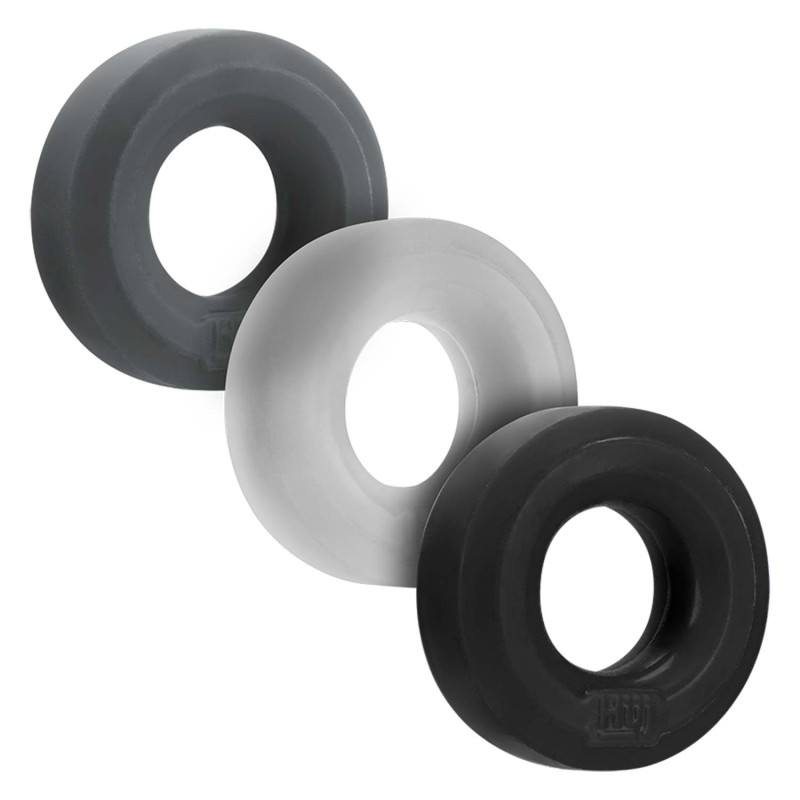 Hünkyjunk by Oxballs Lot de 3 cockrings Huj Dark